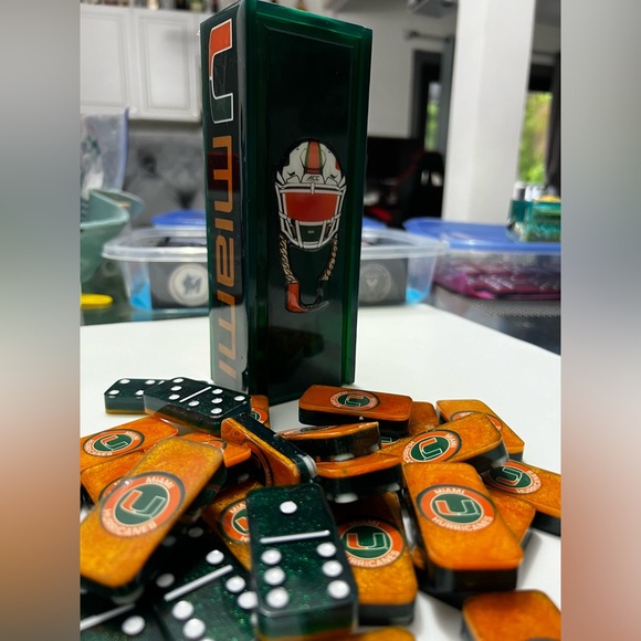 Miami Hurricanes Dominoes Set READY NOW!
